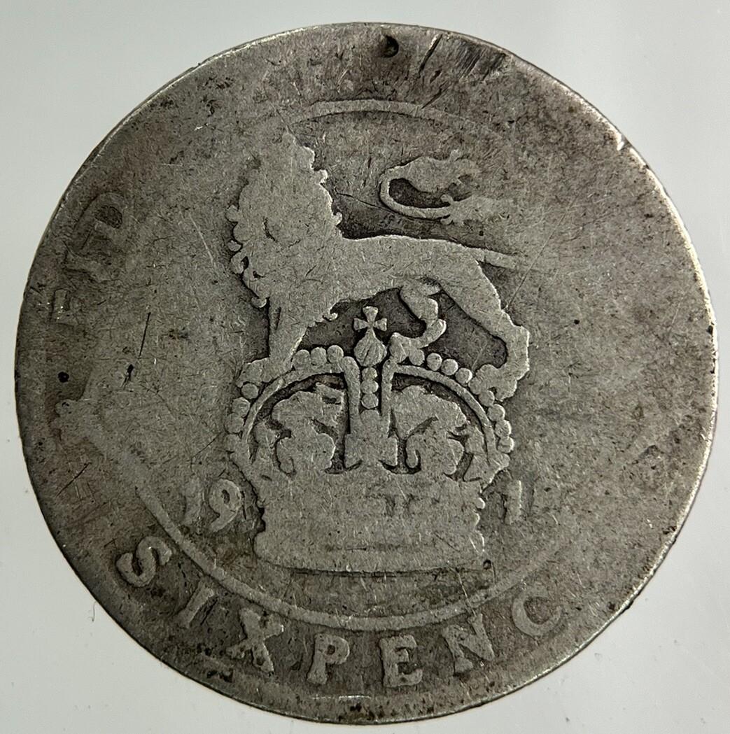 1918 George V Sixpence Silver Coin | Collectable Grade
