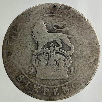 1918 George V Sixpence Silver Coin | Collectable Grade