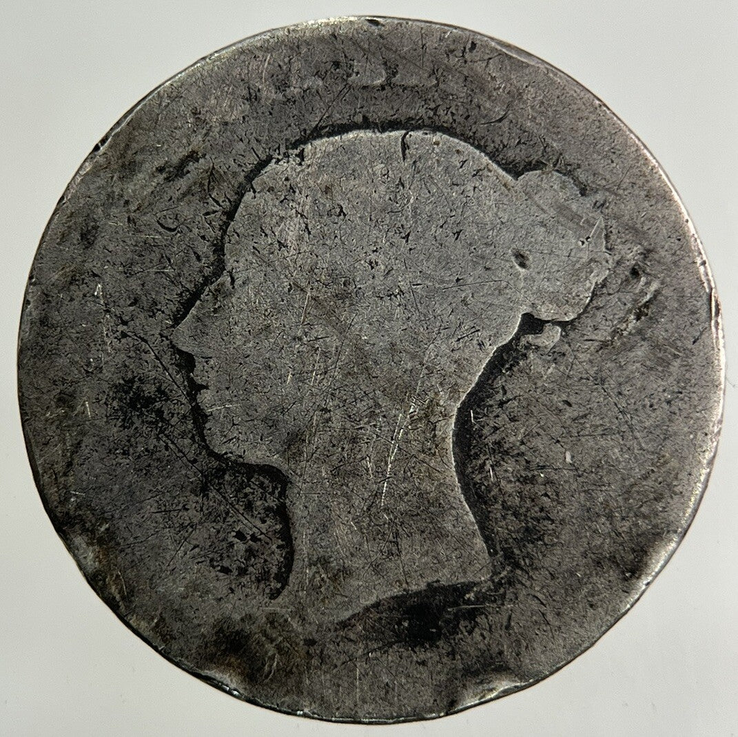 British Victoria Sixpence Silver Coin | Fair Grade