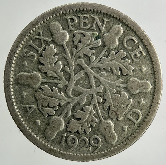 1929 George V Sixpence Silver Coin | Collectable Grade