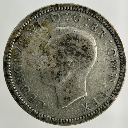 1939 George VI Sixpence Silver Coin | Fine Collectable Grade