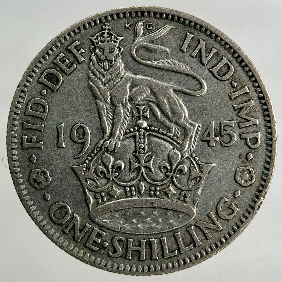 1945 George VI Shilling Silver Coin | Fine Collectable Grade
