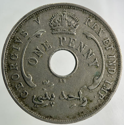 1919 West Africa One Penny Coin | Fine Collectable Grade