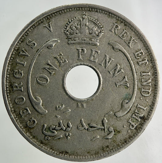 1919 West Africa One Penny Coin | Fine Collectable Grade