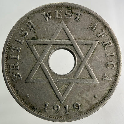 1919 West Africa One Penny Coin | Fine Collectable Grade