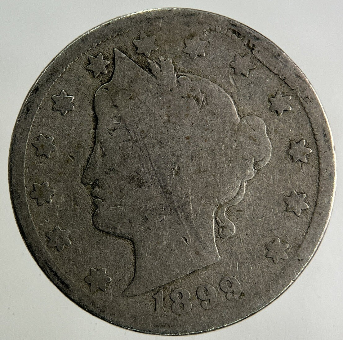 1899 US USA 5 Cents Nickel Coin | Fair Grade