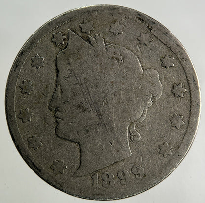 1899 US USA 5 Cents Nickel Coin | Fair Grade