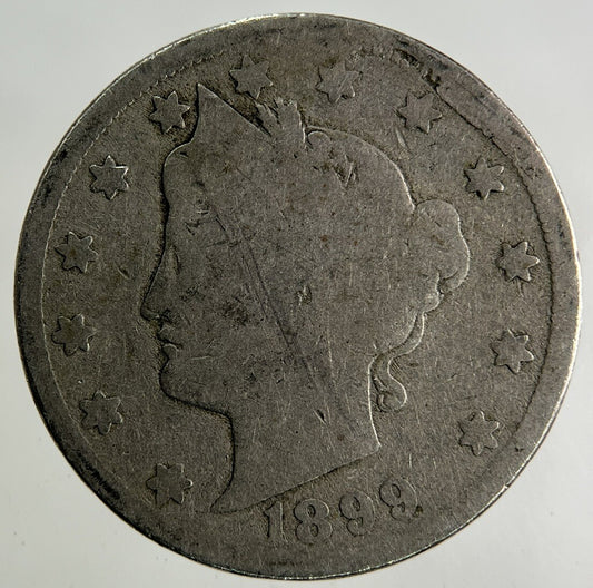 1899 US USA 5 Cents Nickel Coin | Fair Grade