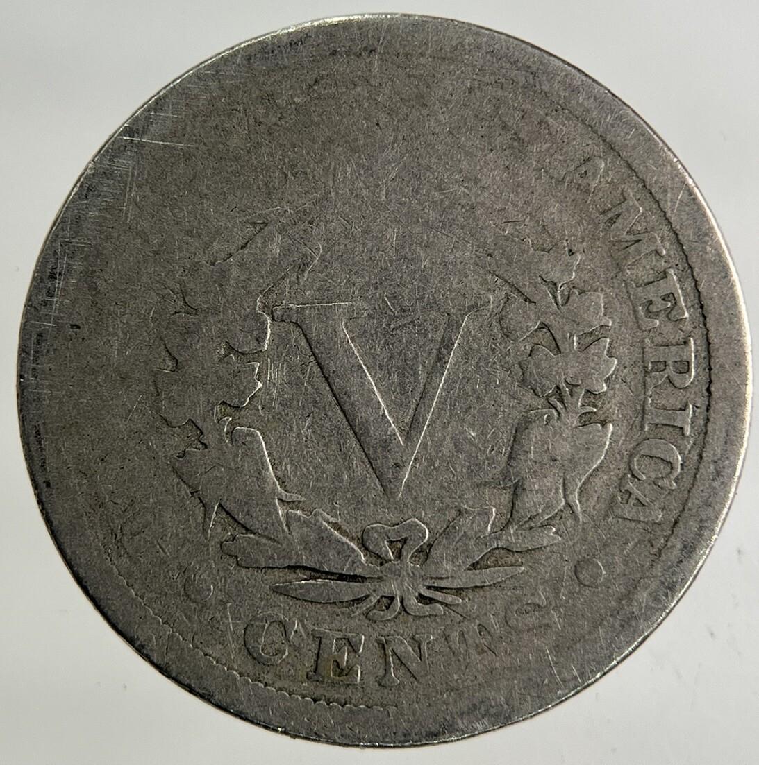 1899 US USA 5 Cents Nickel Coin | Fair Grade