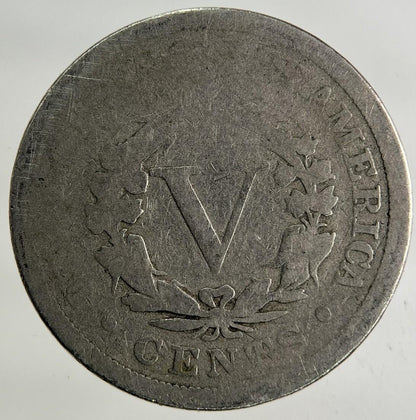 1899 US USA 5 Cents Nickel Coin | Fair Grade