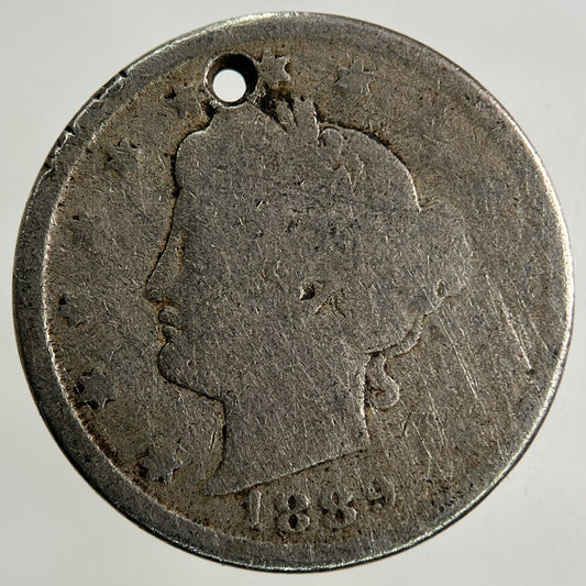 1889 US USA 5 Cents Nickel Coin | Fair Grade