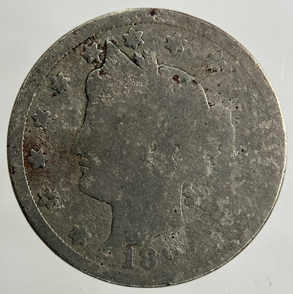 1892 US USA 5 Cents Nickel Coin | Fair Grade