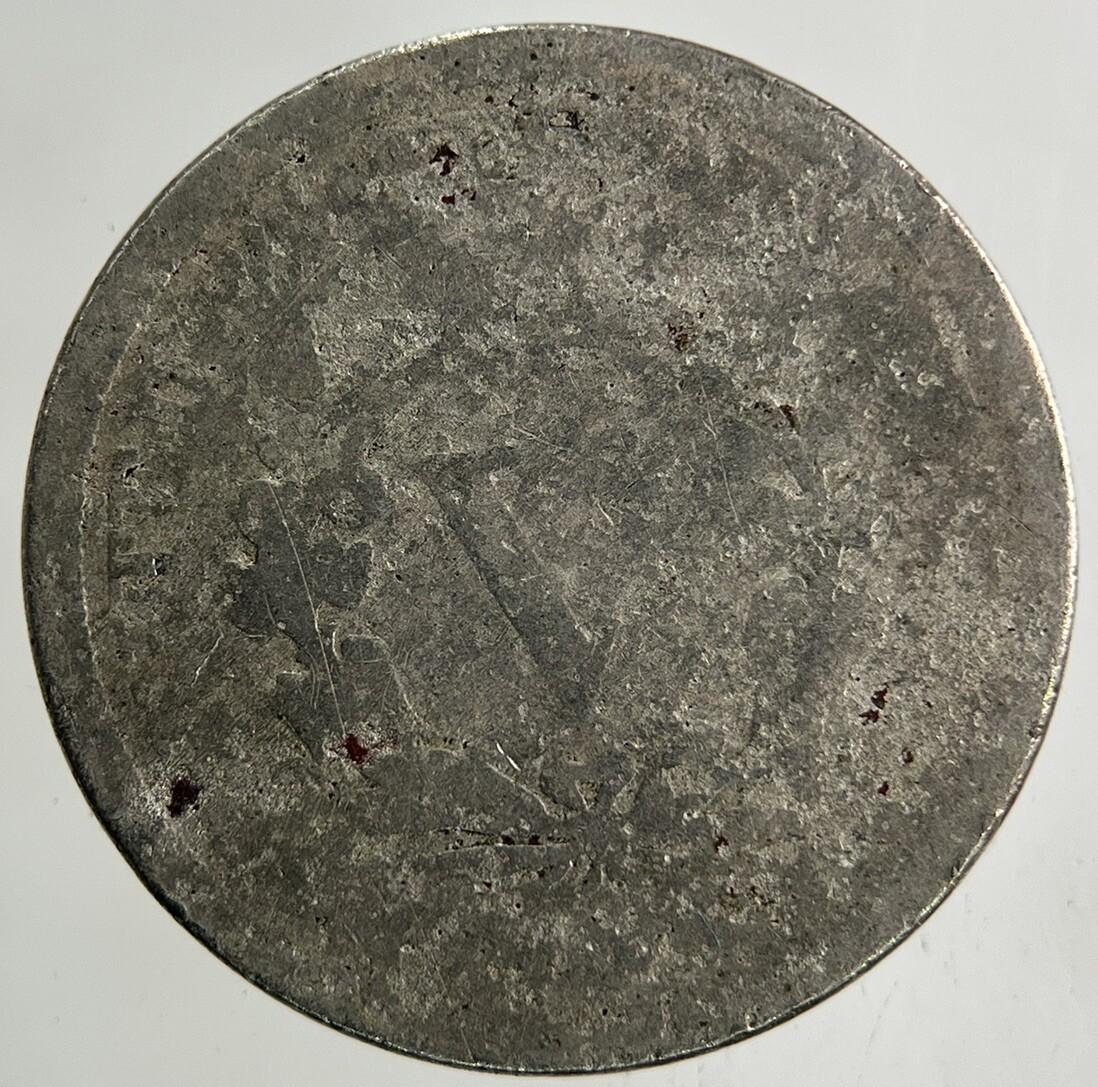 1892 US USA 5 Cents Nickel Coin | Fair Grade