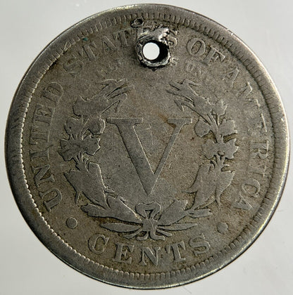 1906 US USA 5 Cents Nickel Coin | Fair Grade