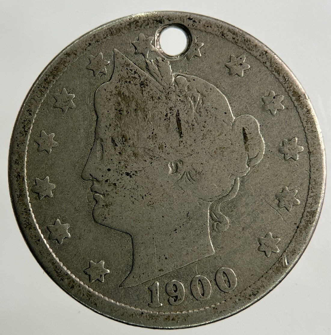 1900 US USA 5 Cents Nickel Coin | Fair Grade