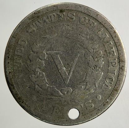 1900 US USA 5 Cents Nickel Coin | Fair Grade