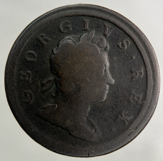 1717 George I 1st Half-Penny Coin | Fine Collectable Grade