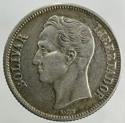 1954 Venezuela 1 Un Bolivar Silver Coin | Fine Collectable Grade