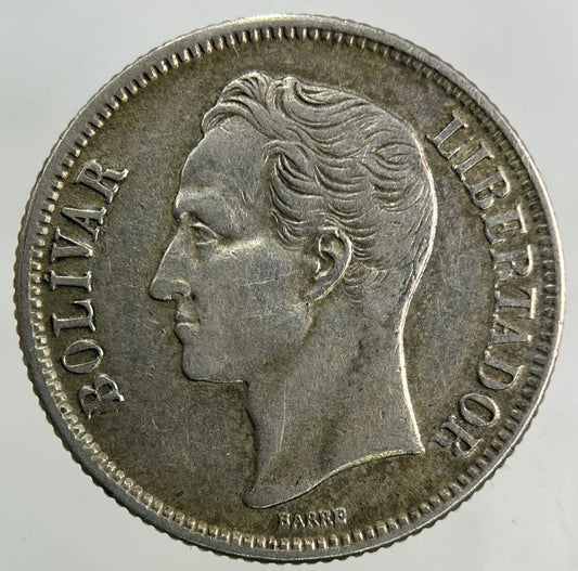 1954 Venezuela 1 Un Bolivar Silver Coin | Fine Collectable Grade