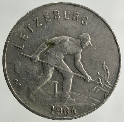 1964 Luxembourg / Letzeburg 1 Franc Coin | Fine Collectable Grade