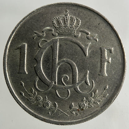 1952 Luxembourg / Letzeburg 1 Franc Coin | Fine Collectable Grade