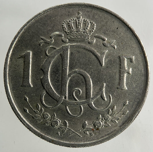 1952 Luxembourg / Letzeburg 1 Franc Coin | Fine Collectable Grade