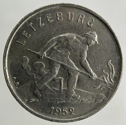 1952 Luxembourg / Letzeburg 1 Franc Coin | Fine Collectable Grade