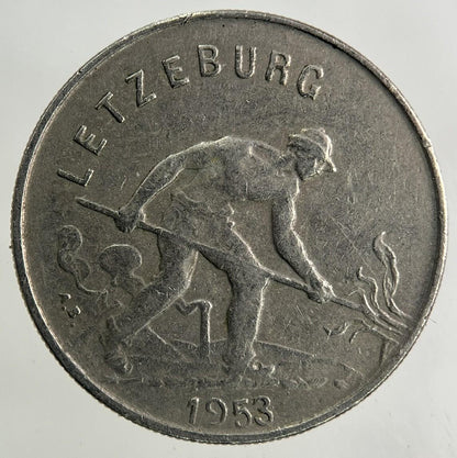 1953 Luxembourg / Letzeburg 1 Franc Coin | Fine Collectable Grade