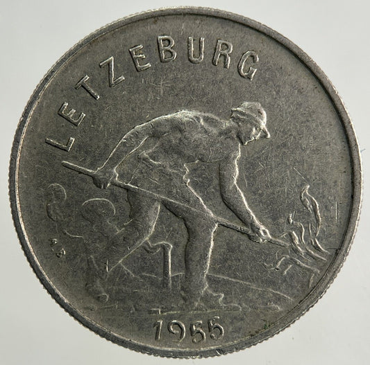 1955 Luxembourg / Letzeburg 1 Franc Coin | Fine Collectable Grade
