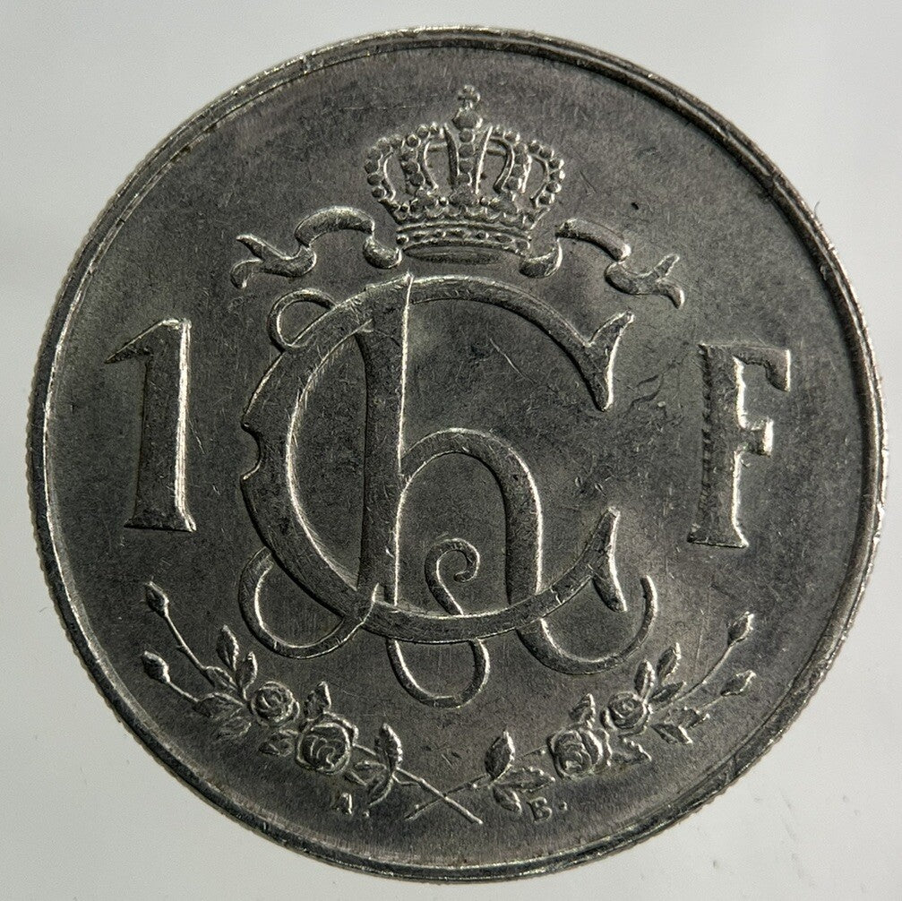 1957 Luxembourg / Letzeburg 1 Franc Coin | Fine Collectable Grade