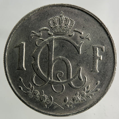 1957 Luxembourg / Letzeburg 1 Franc Coin | Fine Collectable Grade