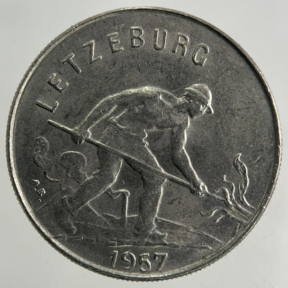 1957 Luxembourg / Letzeburg 1 Franc Coin | Fine Collectable Grade