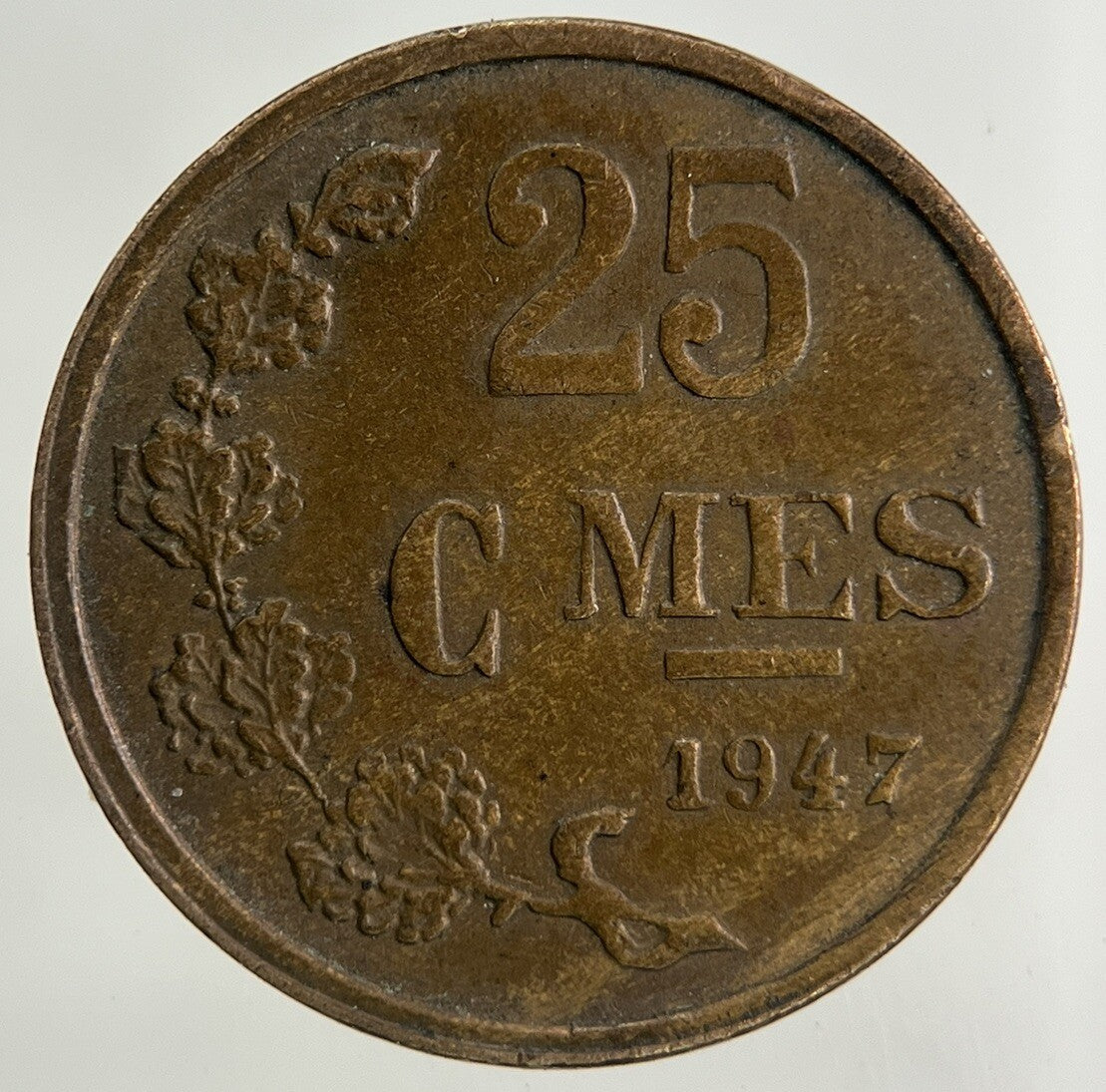 1947 Luxembourg 25 Centimes Coin | Fine Collectable Grade
