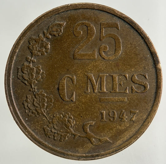 1947 Luxembourg 25 Centimes Coin | Fine Collectable Grade