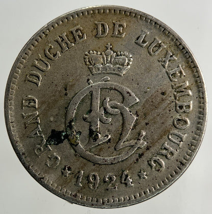 1924 Luxembourg 10 Centimes Coin | Fine Collectable Grade