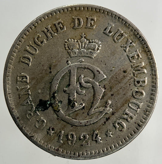 1924 Luxembourg 10 Centimes Coin | Fine Collectable Grade