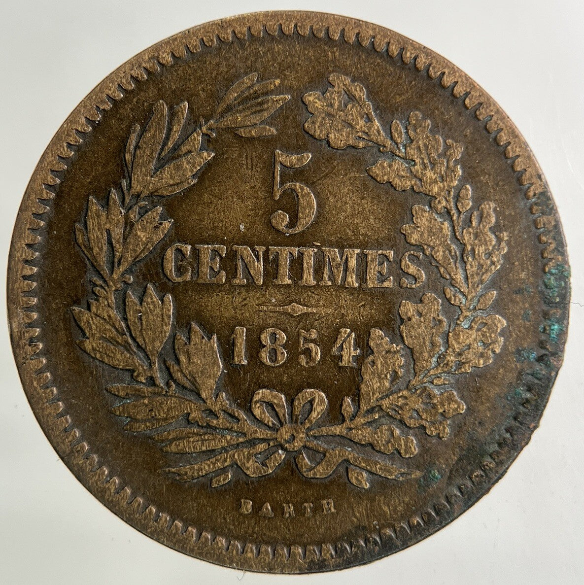 1854 Luxembourg 5 Centimes Coin | Collectable Grade