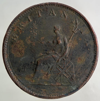 1806 George III 3rd Half-Penny Coin | Very High Grade