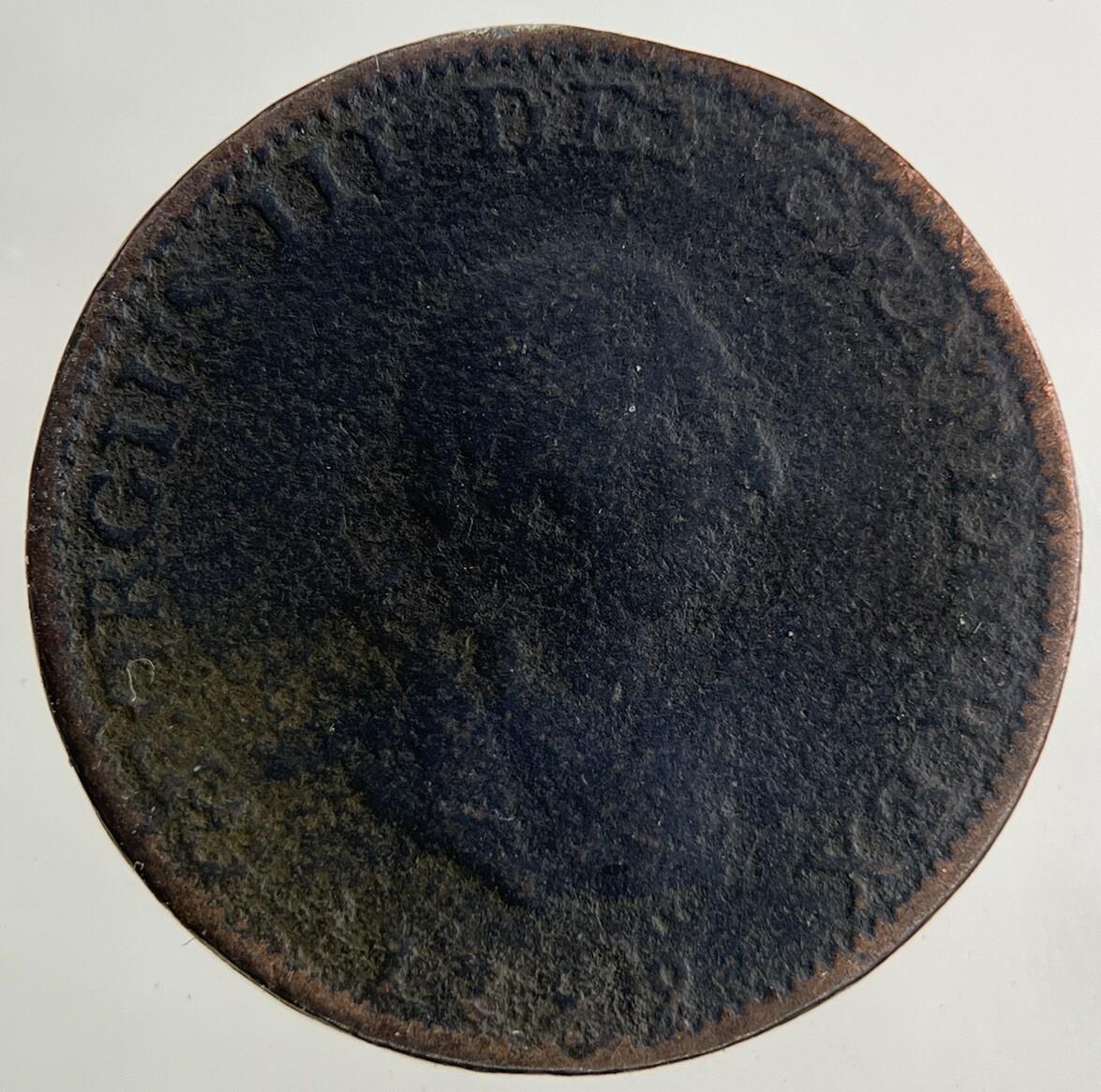 1799 George III 3rd Farthing Coin | Collectable Grade