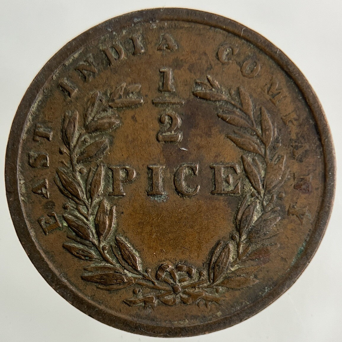1853 East India Company 1/2 Half Pice Coin | Very High Grade