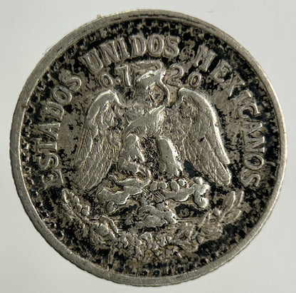 1927 Mexico 10 Centavos Silver Coin | Fine Collectable Grade