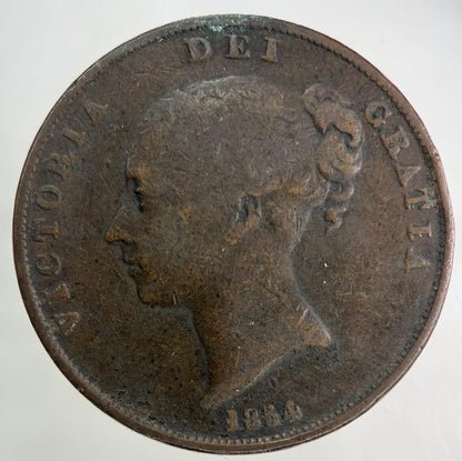 1854 Victoria One Penny Coin | Collectable Grade