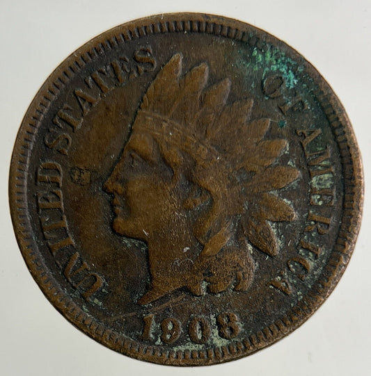 1908 US USA One Cent Coin | Fine Collectable Grade