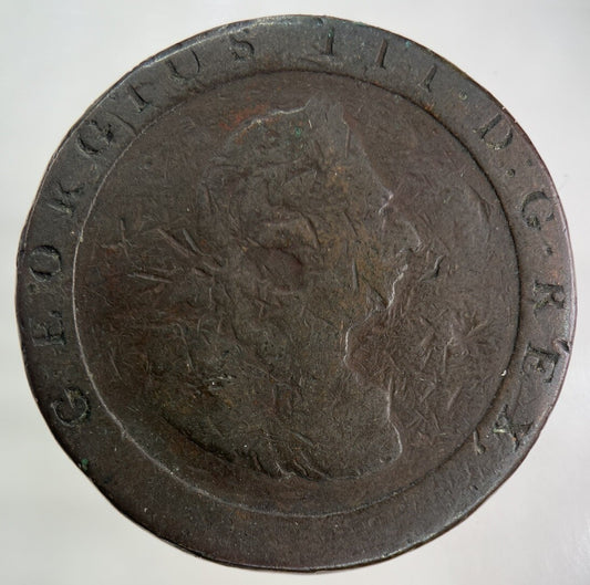 1797 George III 3rd Cartwheel One Penny Coin | Collectable Grade