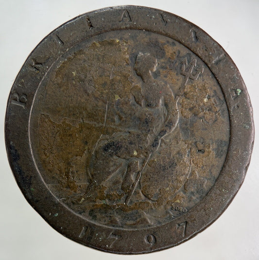 1797 George III 3rd Cartwheel One Penny Coin | Collectable Grade