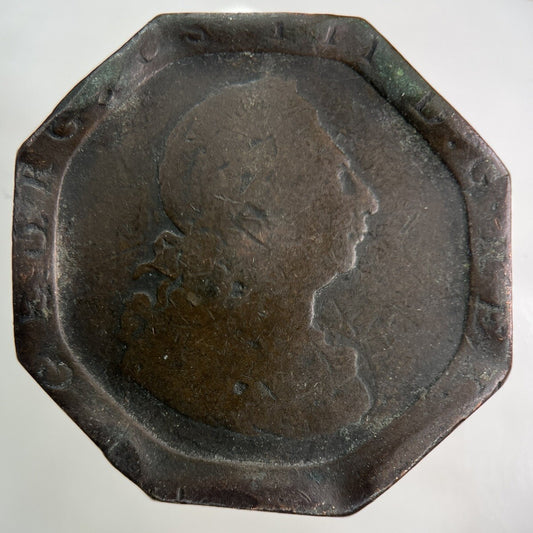 1797 Modified George III 3rd Cartwheel One Penny Coin | Collectable Grade