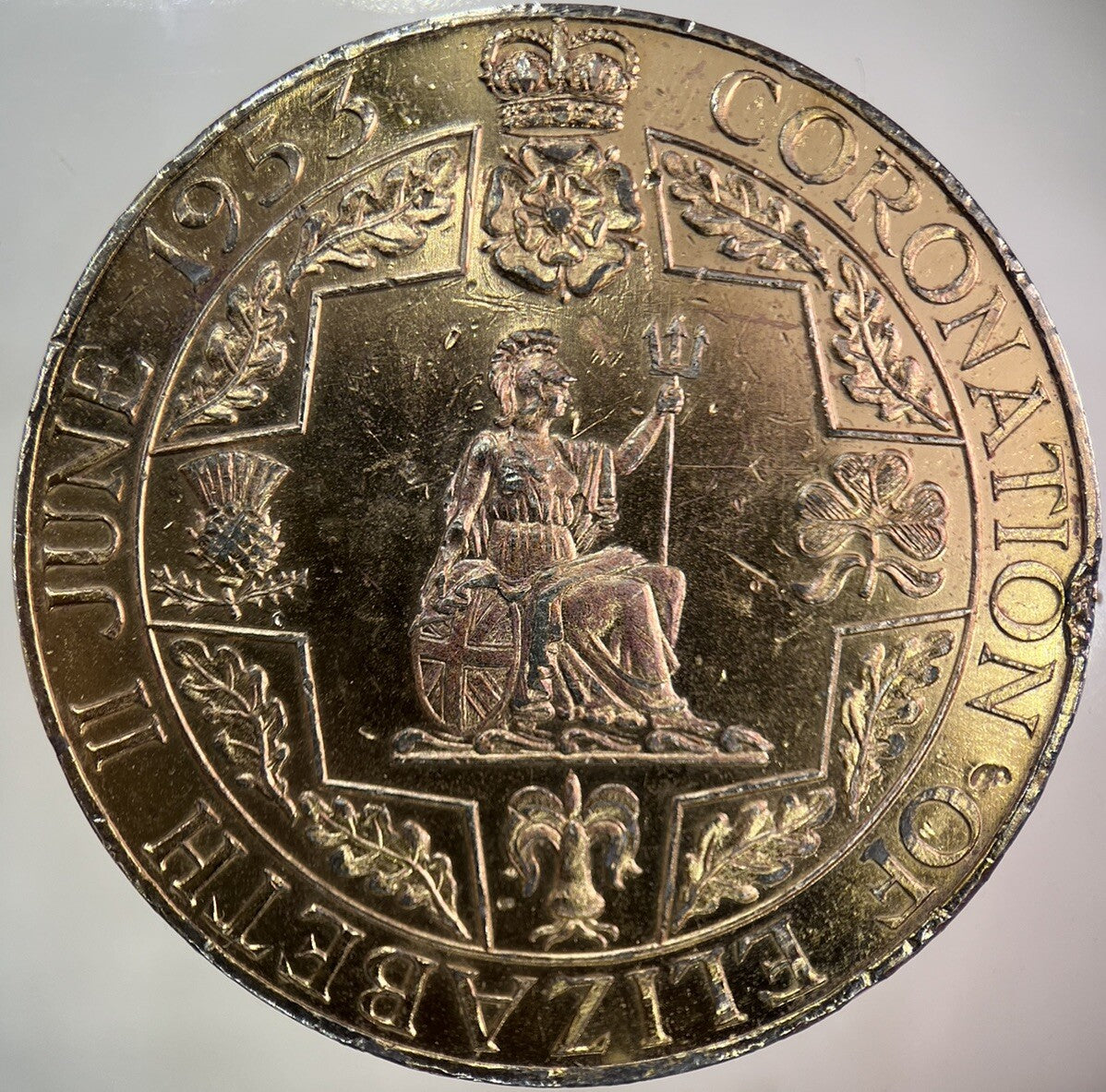 1953 Elizabeth II 2nd Large Coronation Medal Token Coin | Collectable Grade