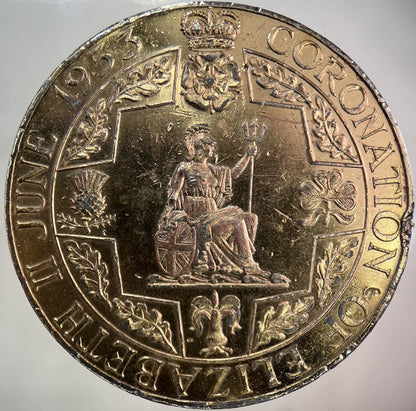 1953 Elizabeth II 2nd Large Coronation Medal Token Coin | Collectable Grade