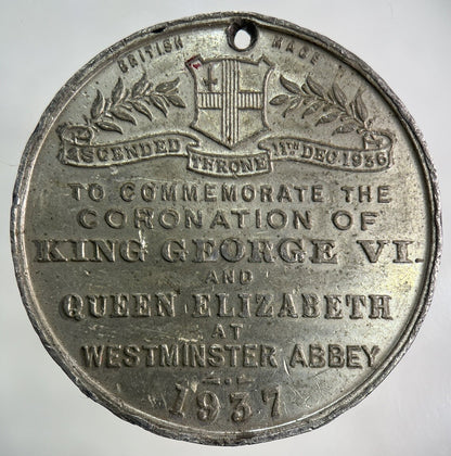 1937 George VI Coronation Medal Token Coin | Fine Collectable Grade