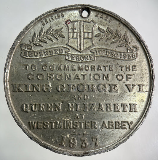 1937 George VI Coronation Medal Token Coin | Fine Collectable Grade